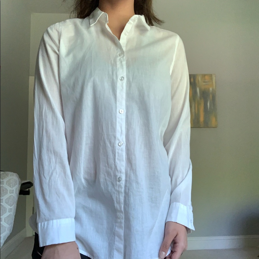 H&M White button up shirt